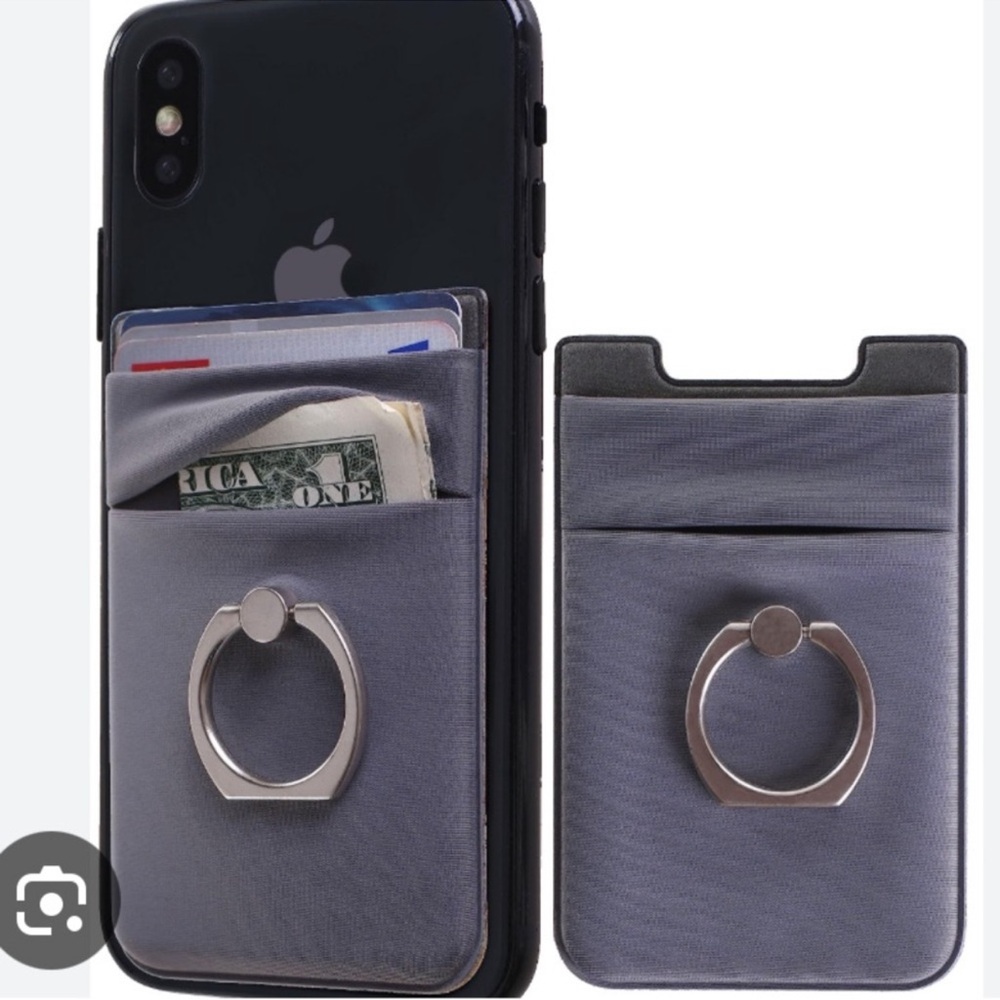 Steve Madden Gray Phone Wallet with Ring Holder